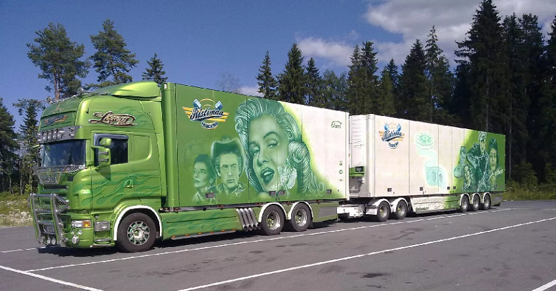 аэрография грузовиков